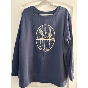 Wrangler Womens Crew Neck Sweatshirt SZ 1X
